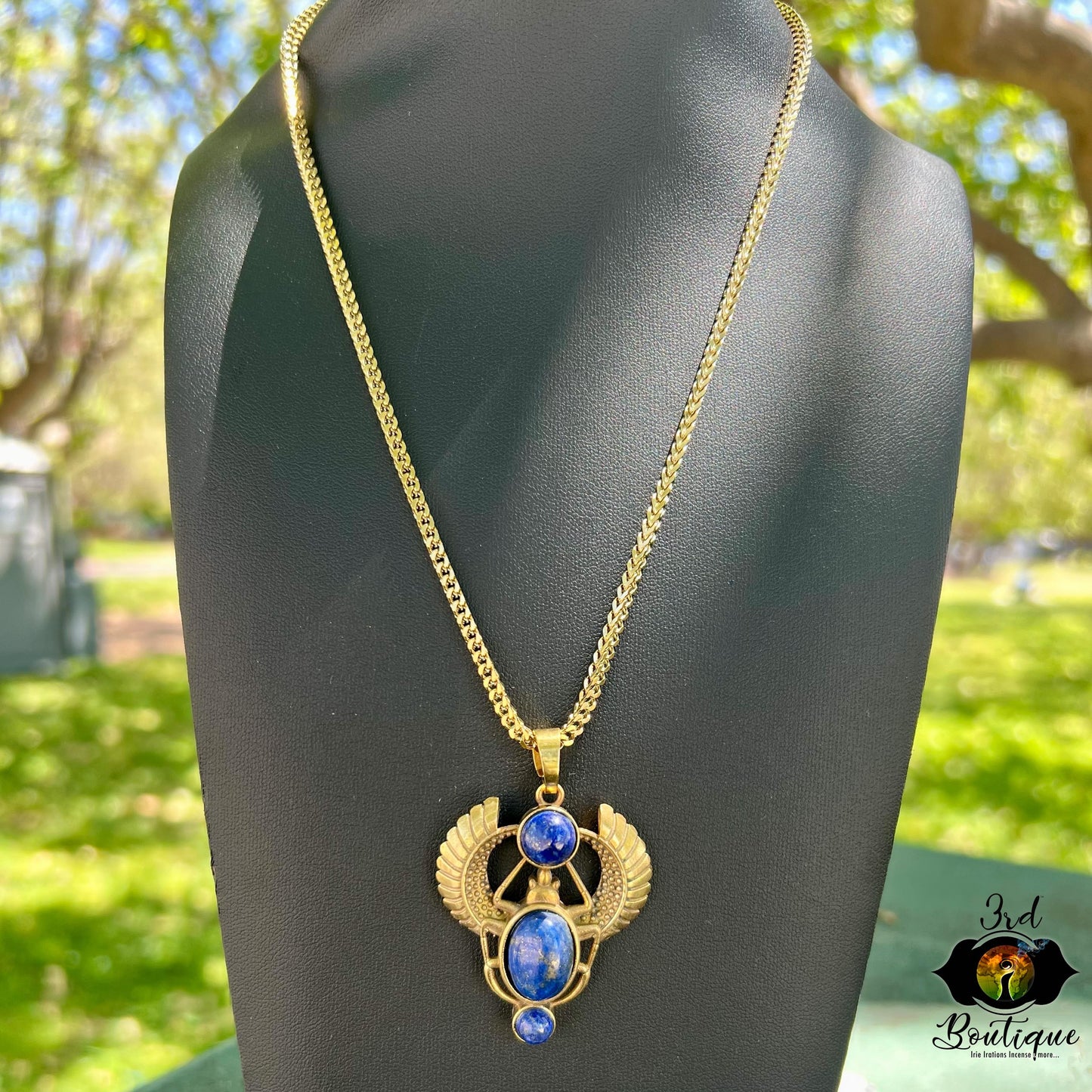 Rose Quarts Royal Scarab Necklace