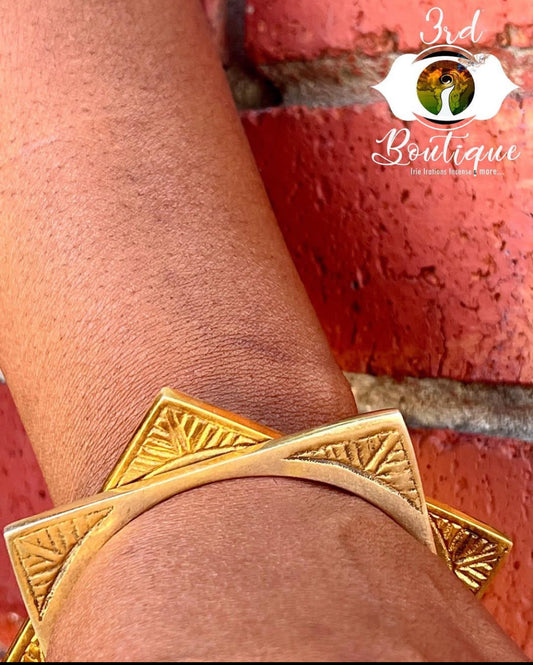 Square Brass Bracelet