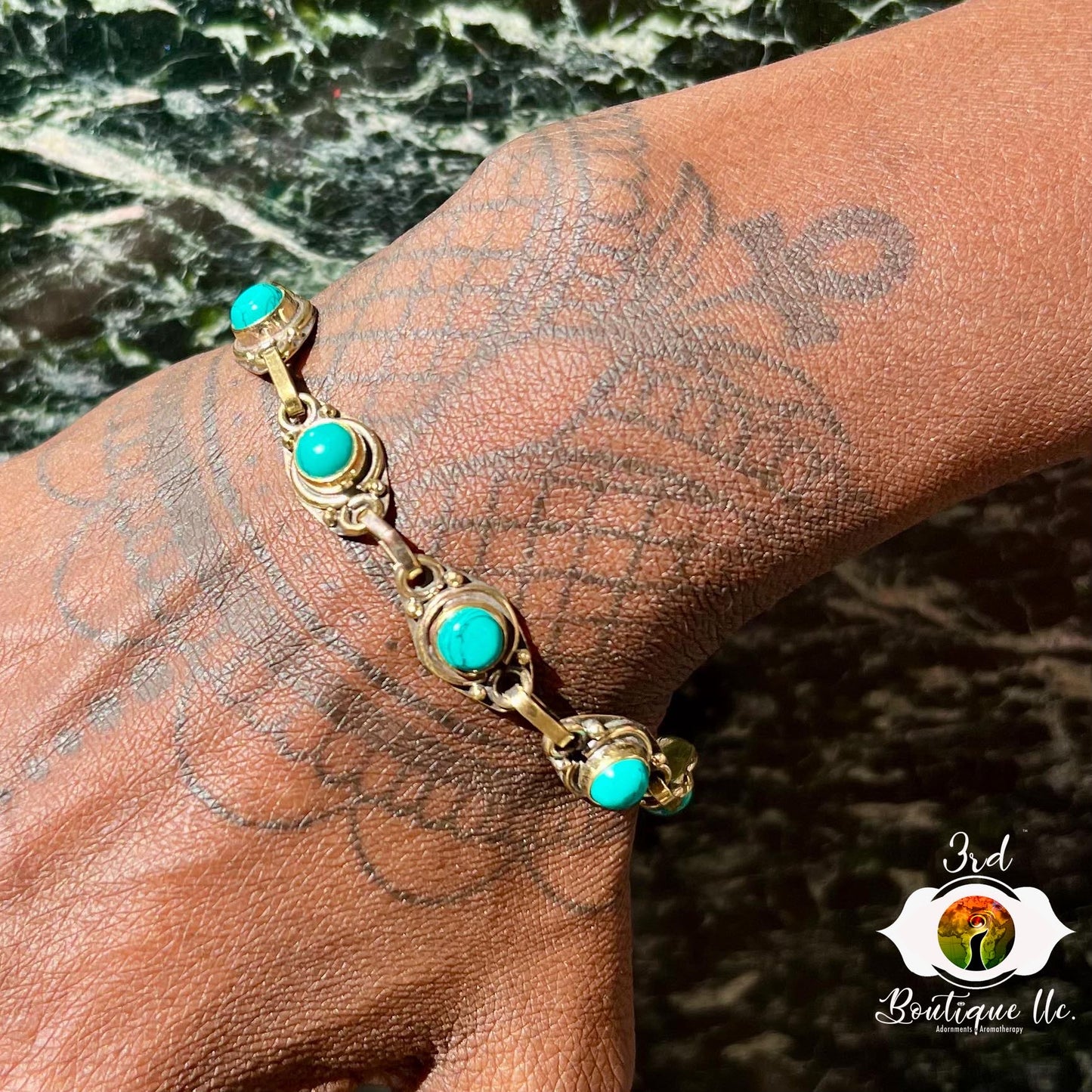 Turquoise Chain Bracelet