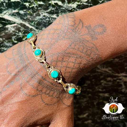 Turquoise Chain Bracelet