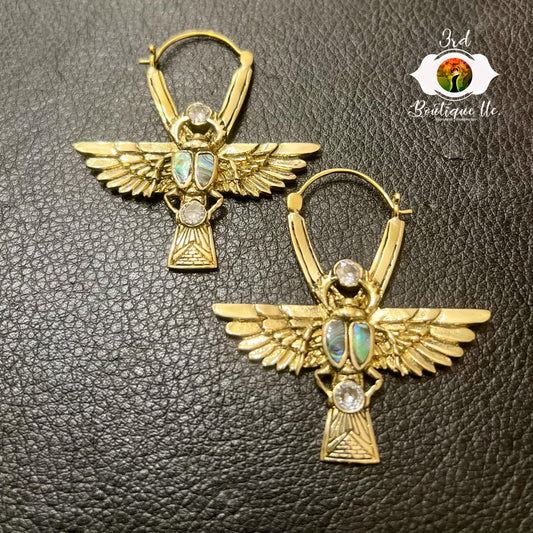 Scarab Ankh Ear Adornment