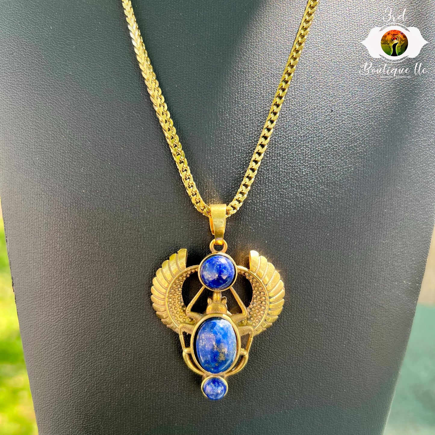 Rose Quarts Royal Scarab Necklace