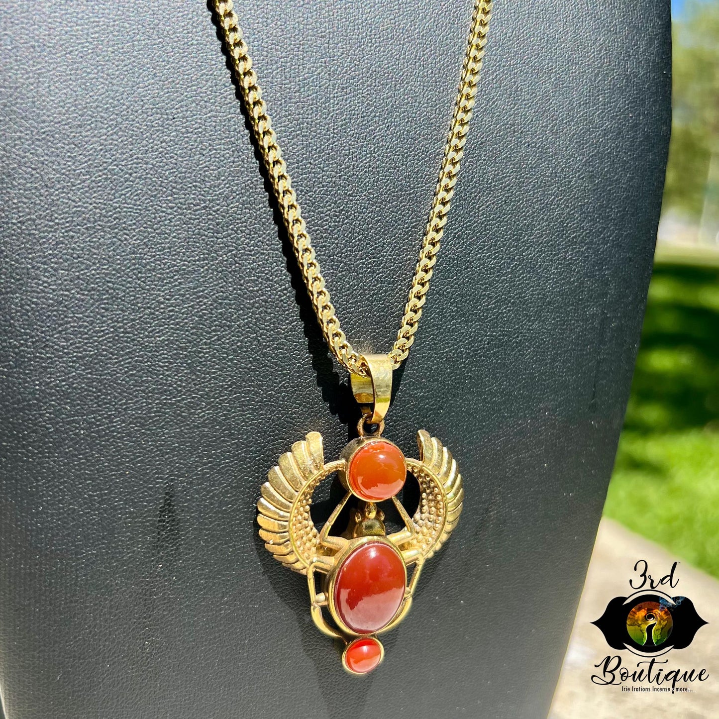 Turquoise Royal Scarab Necklace