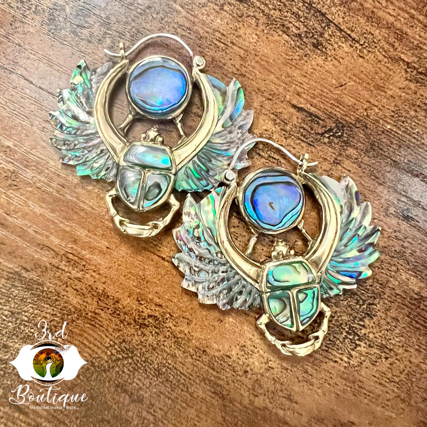Scarab Abalone Ear Adornment