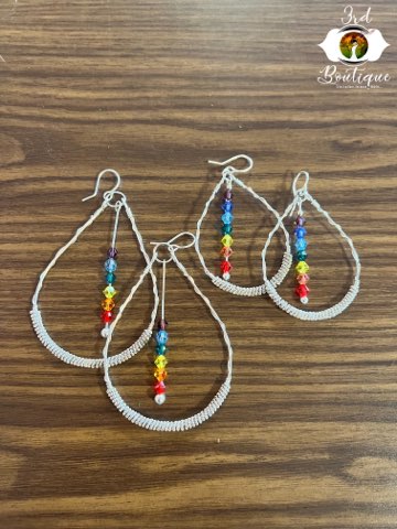 Tefnut Chakra Earrings I Sterling Silver