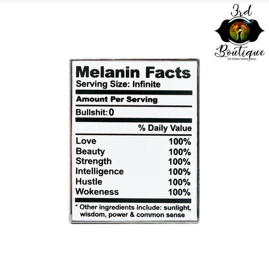Melanin Facts Pin