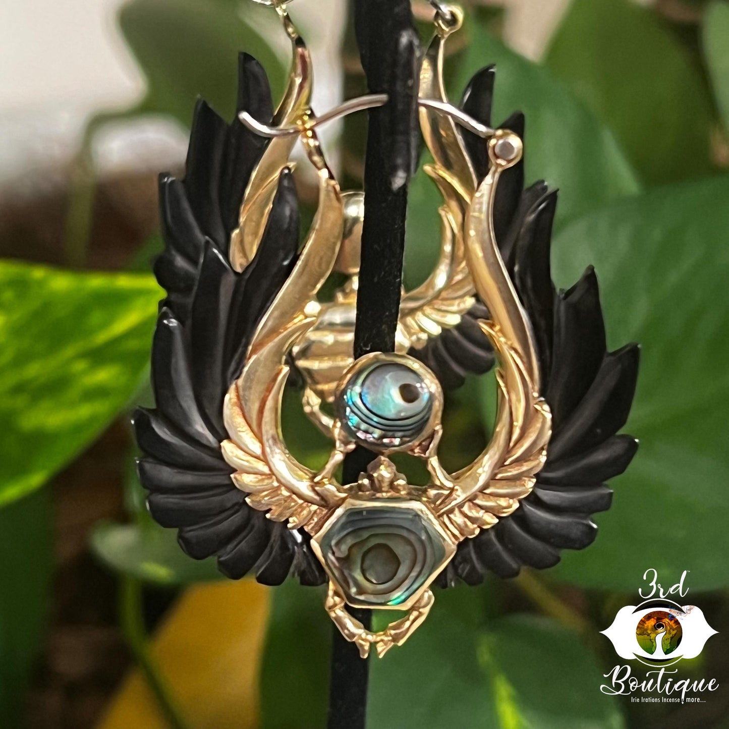 Scarab Abalone Ear Adornment