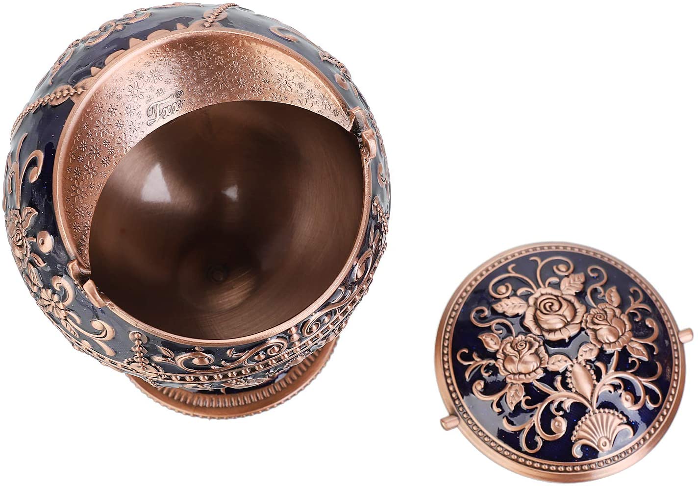  Imperial Vintage Ashtray | Navy Blue & Copper