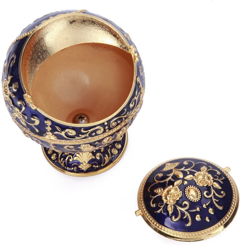  Imperial Vintage Ashtray | Navy Blue & Gold