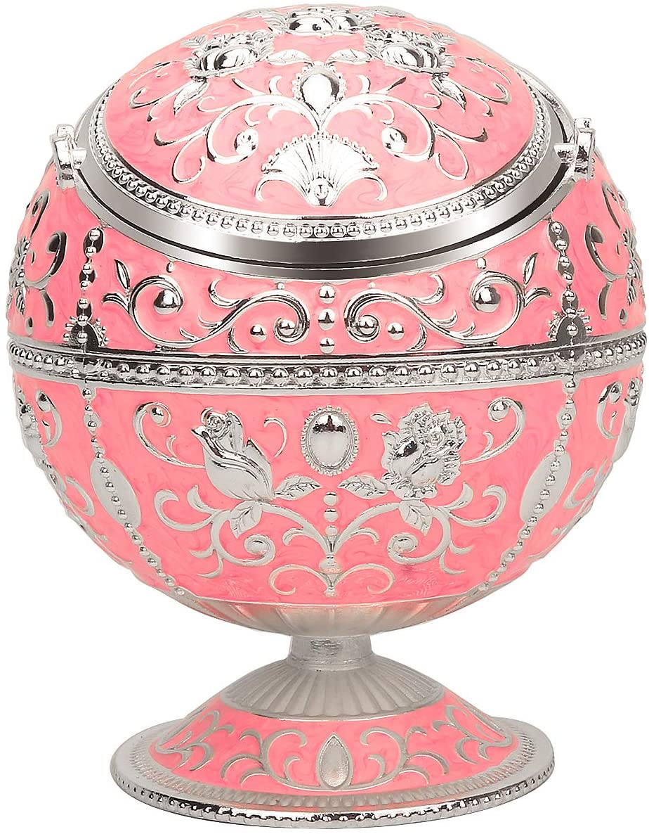  Imperial Vintage Ashtray | Hot Pink & Silver