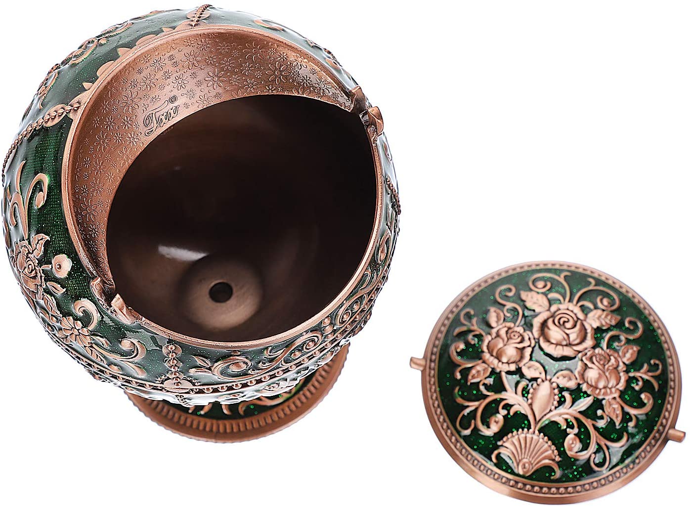  Imperial Vintage Ashtray | Jasper Green & Copper
