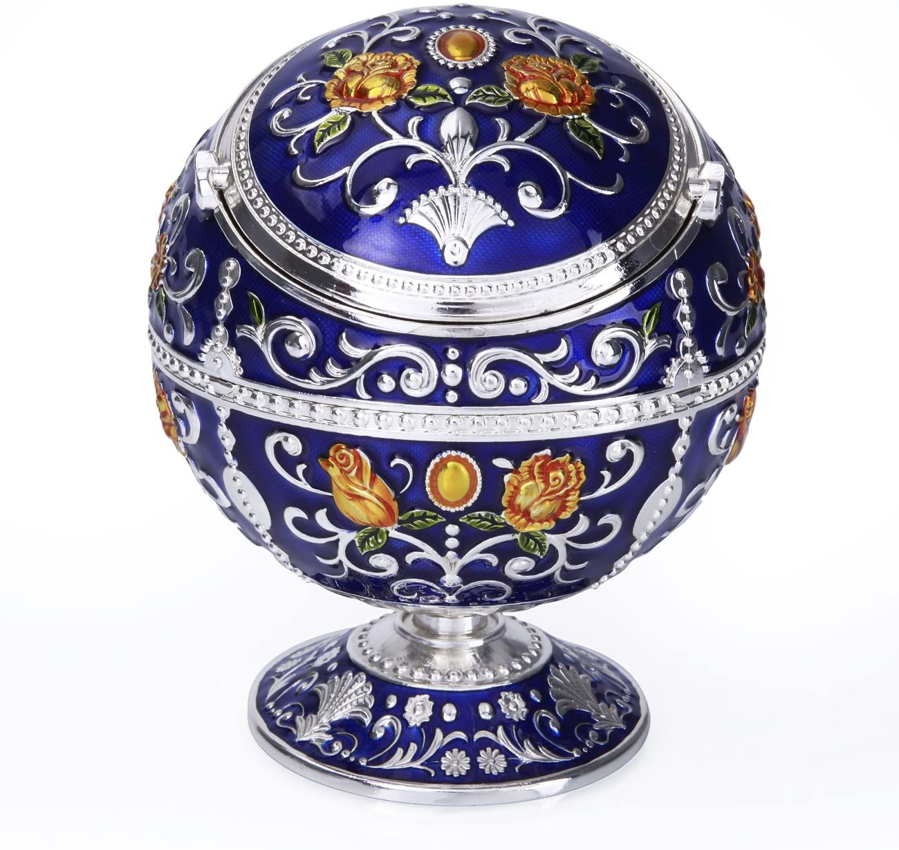  Imperial Vintage Ashtray | Royal Blue & Silver