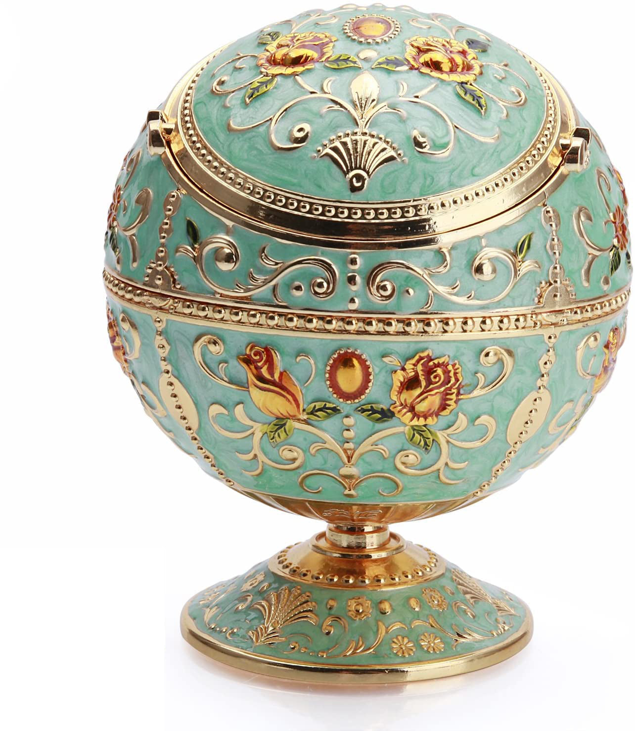  Imperial Vintage Ashtray | Sea Green & Gold