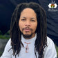 Man wearing the Shen Shungite Necklace with White Cable Wire | Copper